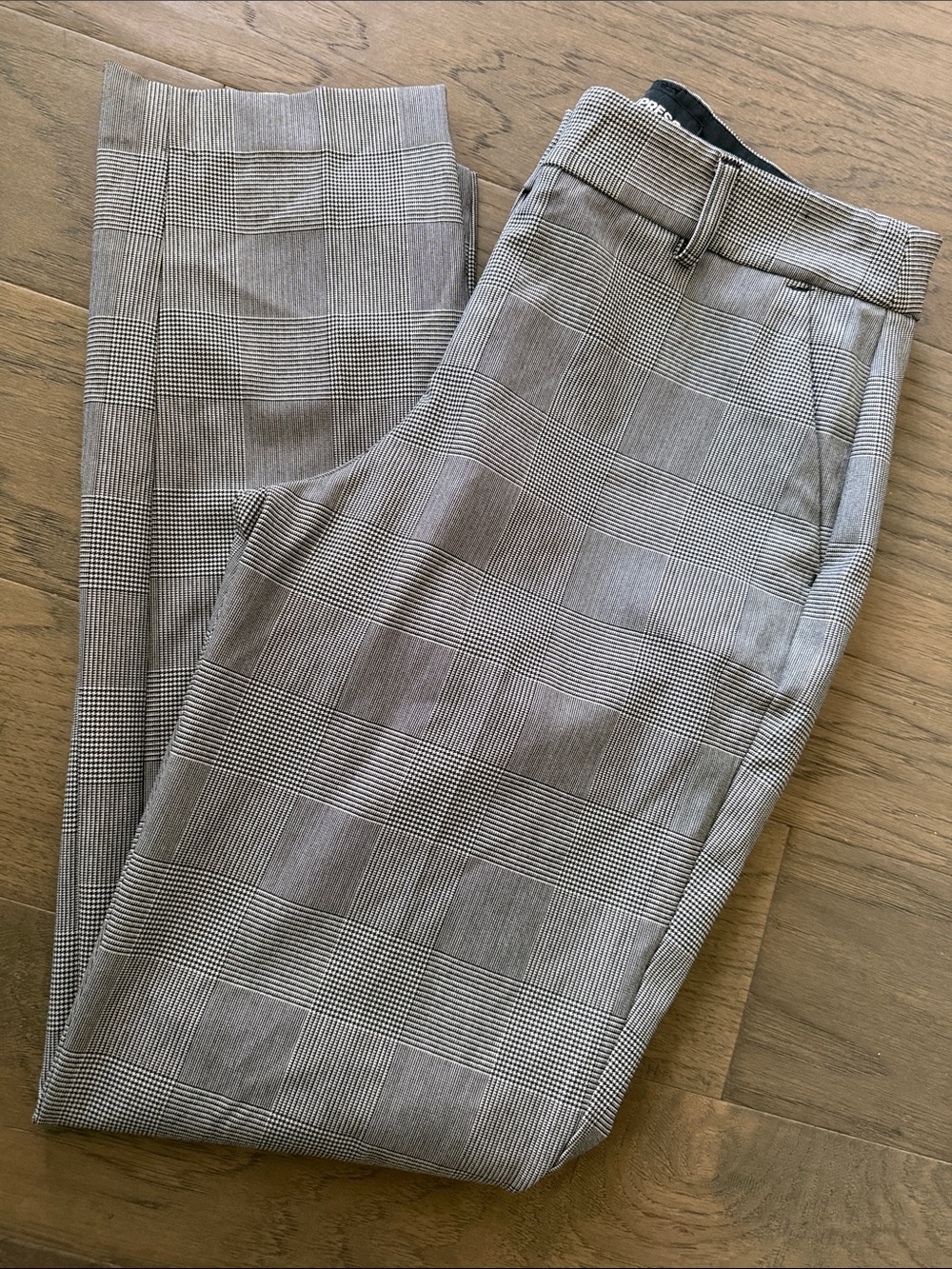Express Gray Plaid Ankle Pants columnist 2 regular